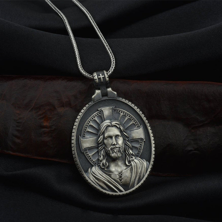 Man Pendant Catholic Cross Necklace Europe And America