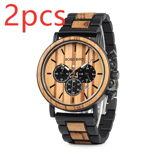 BOBO BIRD Wooden Men Watches Relogio Masculino