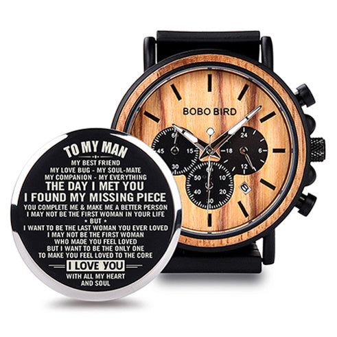 BOBO BIRD Wooden Men Watches Relogio Masculino