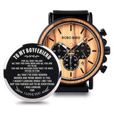 BOBO BIRD Wooden Men Watches Relogio Masculino