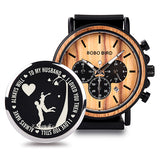 BOBO BIRD Wooden Men Watches Relogio Masculino