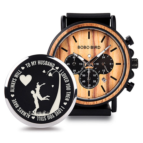 BOBO BIRD Wooden Men Watches Relogio Masculino