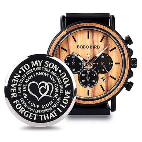 BOBO BIRD Wooden Men Watches Relogio Masculino