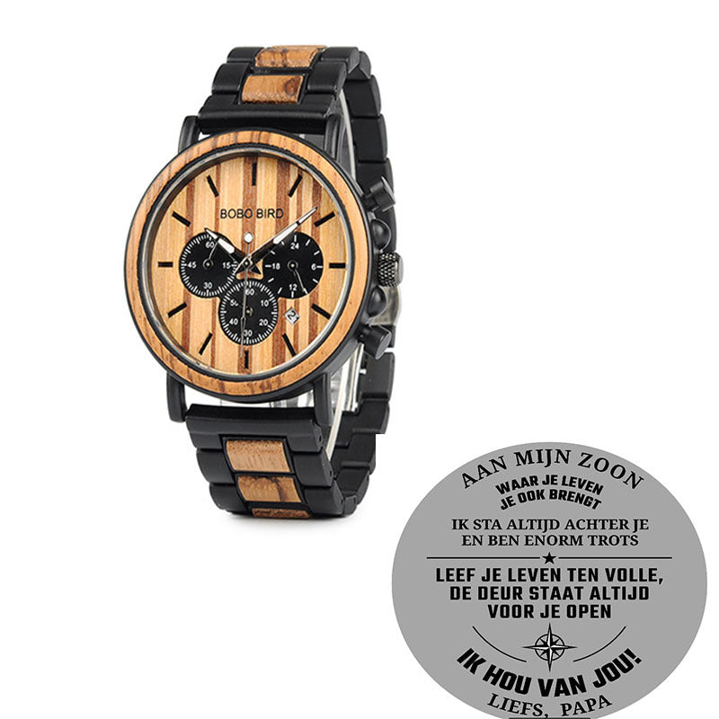 BOBO BIRD Wooden Men Watches Relogio Masculino