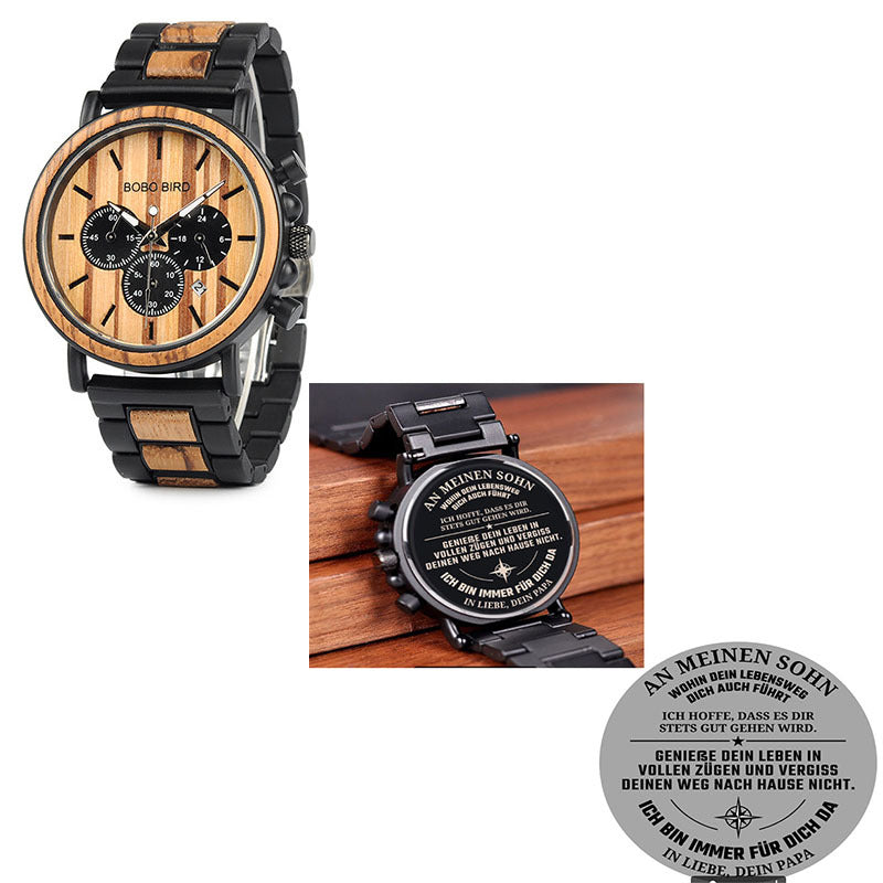 BOBO BIRD Wooden Men Watches Relogio Masculino