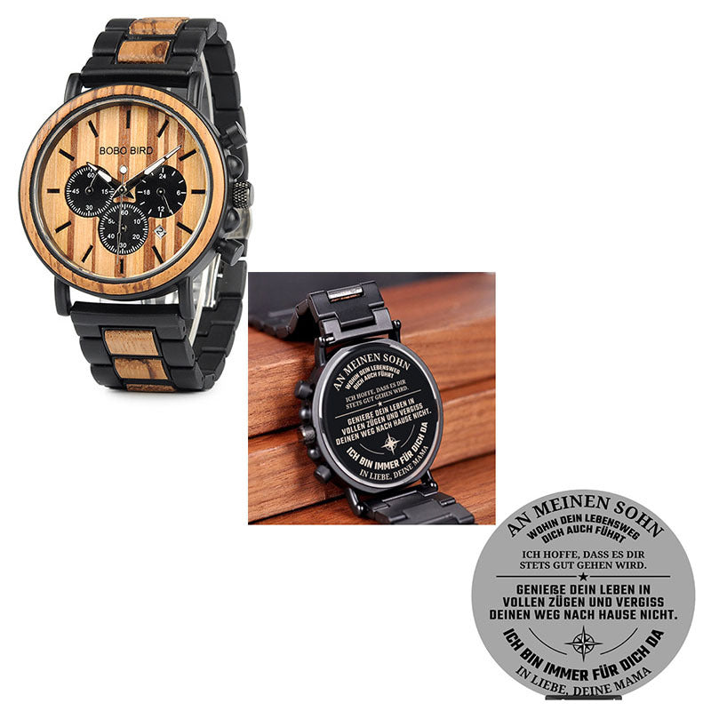 BOBO BIRD Wooden Men Watches Relogio Masculino