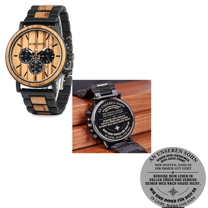 BOBO BIRD Wooden Men Watches Relogio Masculino