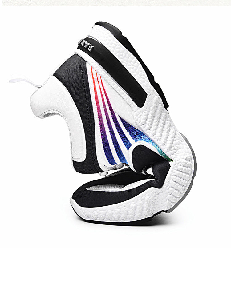 Colorful Casual Shoes Flying Woven Men's Shoes