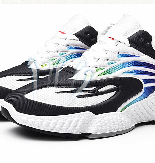 Colorful Casual Shoes Flying Woven Men's Shoes