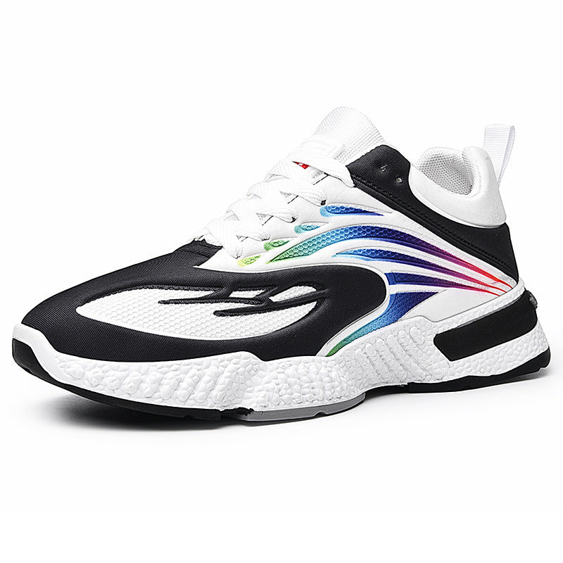 Colorful Casual Shoes Flying Woven Men's Shoes