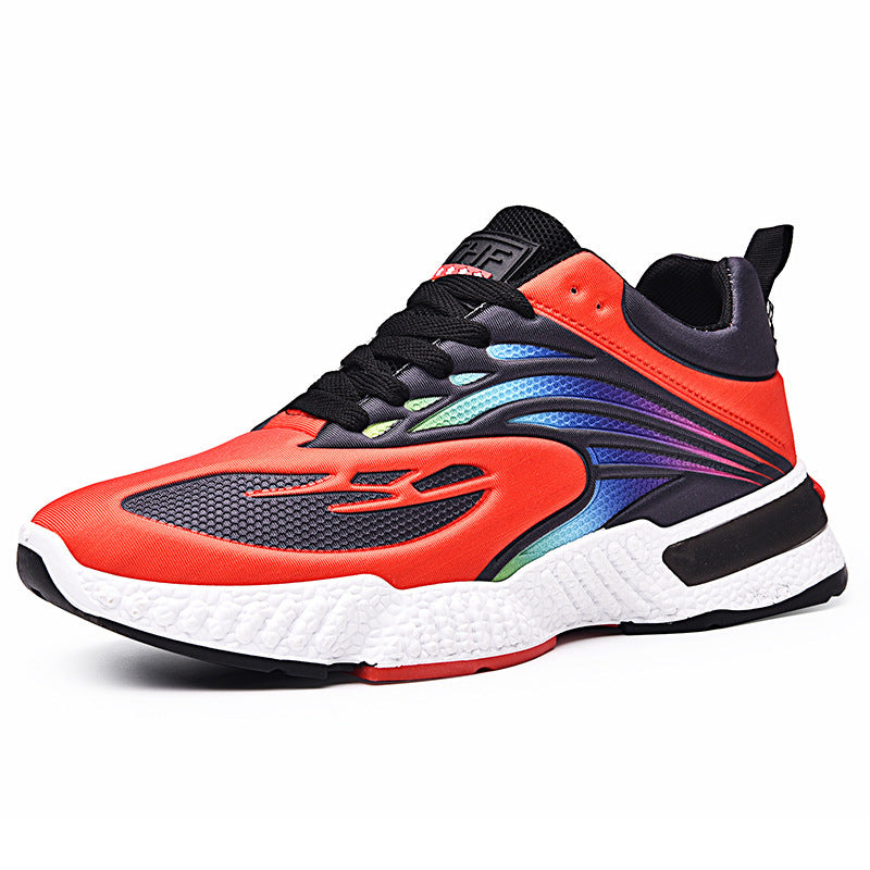 Colorful Casual Shoes Flying Woven Men's Shoes