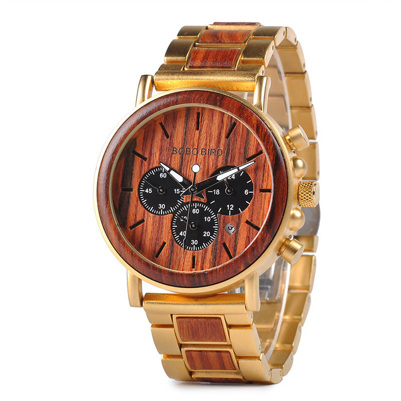 BOBO BIRD Wooden Men Watches Relogio Masculino