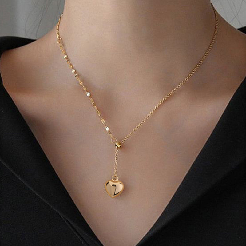 Europe And The United States Fashion Creative New Accessories Love Y-shaped Necklace Pendant Woman