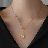 Europe And The United States Fashion Creative New Accessories Love Y-shaped Necklace Pendant Woman