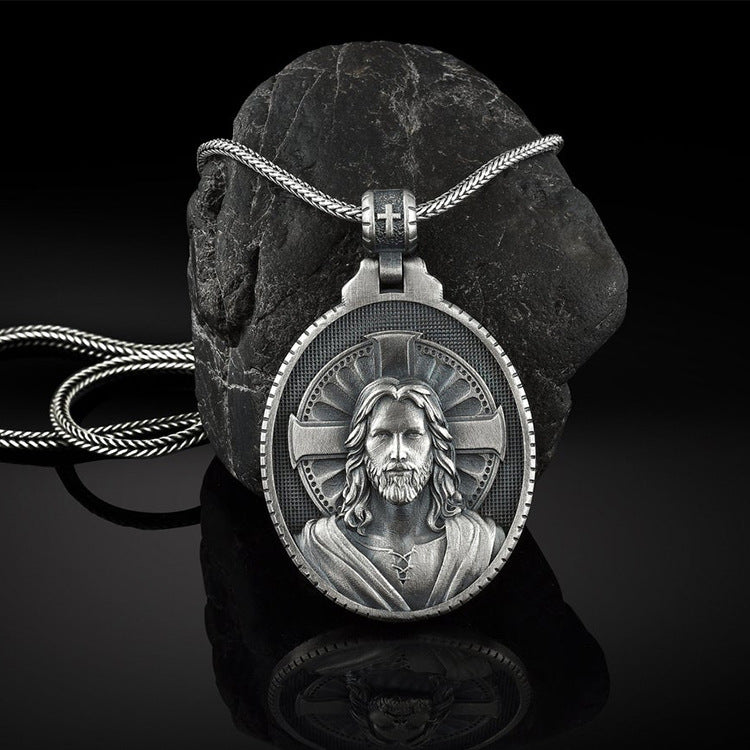 Man Pendant Catholic Cross Necklace Europe And America