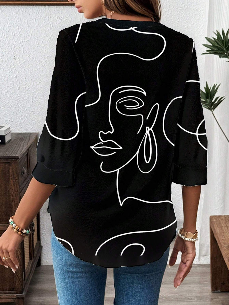 Women Clothes Women's Casual Office Blouse