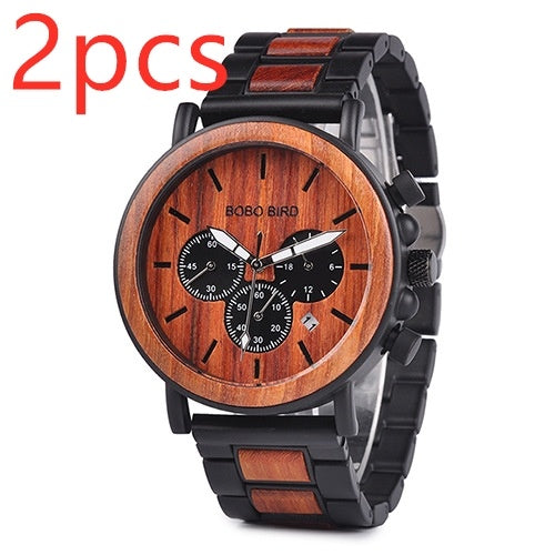BOBO BIRD Wooden Men Watches Relogio Masculino