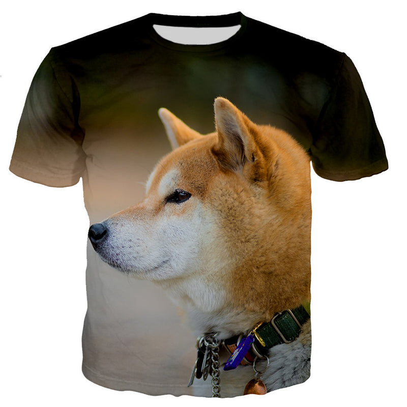 Fashion Print Casual Short Sleeve Tops For Men And Women