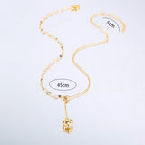 Europe And The United States Fashion Creative New Accessories Love Y-shaped Necklace Pendant Woman