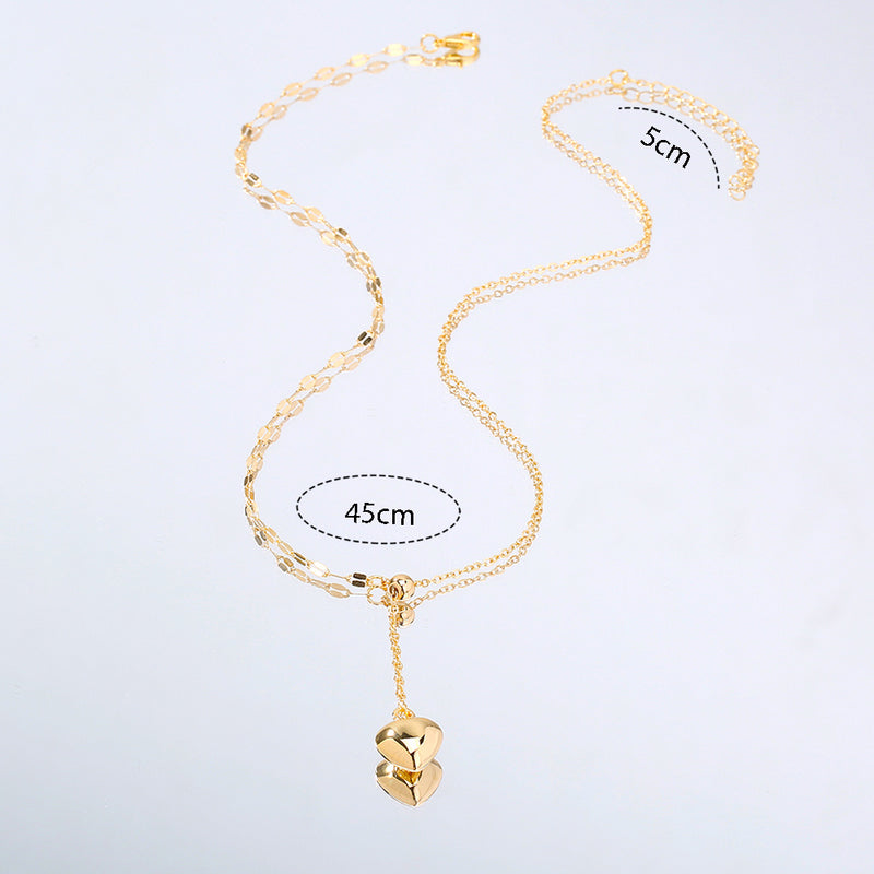 Europe And The United States Fashion Creative New Accessories Love Y-shaped Necklace Pendant Woman