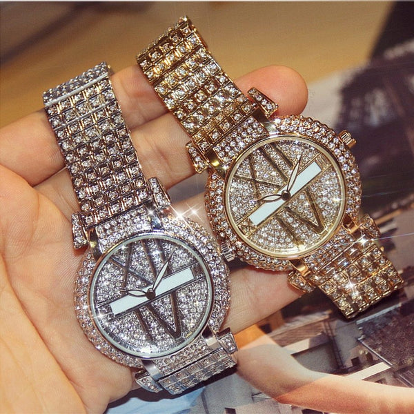 Luxury Diamond Women Watches Fashion Brand Stainless