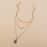 Fashion Personality Natural Pearl Necklace woman simple assorted abalone Shell multi-layer chain accessories
