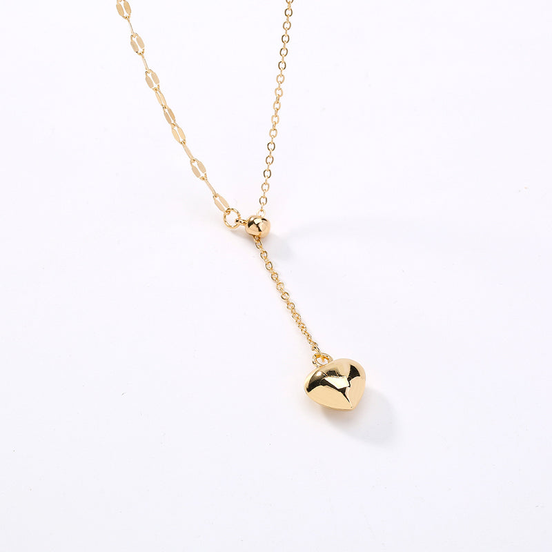 Europe And The United States Fashion Creative New Accessories Love Y-shaped Necklace Pendant Woman