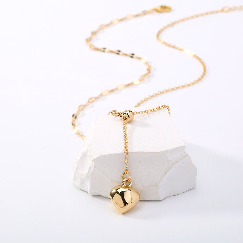 Europe And The United States Fashion Creative New Accessories Love Y-shaped Necklace Pendant Woman