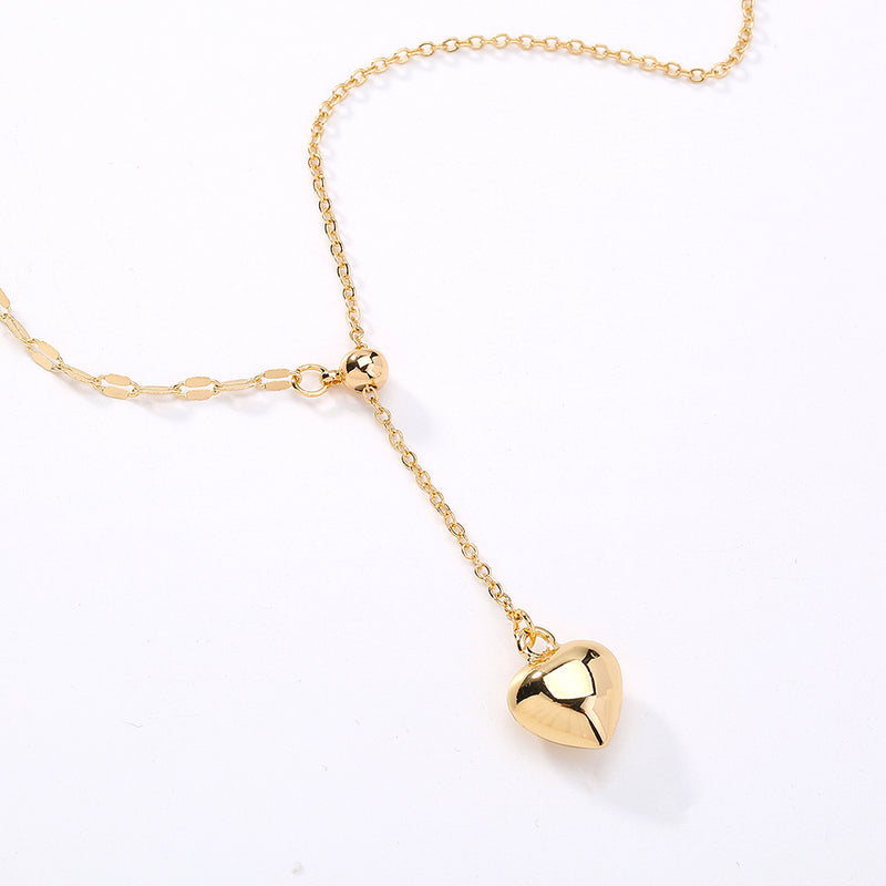 Europe And The United States Fashion Creative New Accessories Love Y-shaped Necklace Pendant Woman